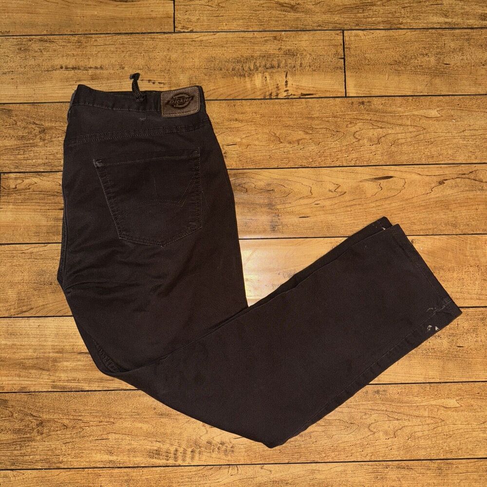 Dickies Slim Chino Pants Brown 36x31 Measured